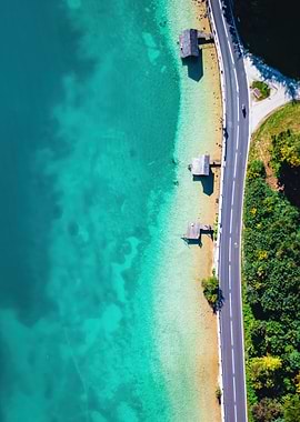Aerial View of Attersee, Salzkammergut