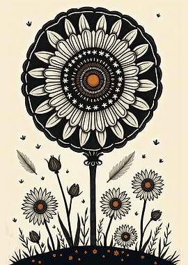 Celestial Bloom: The Daisy Mandala