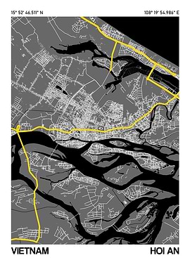 Hoi An City Street Map