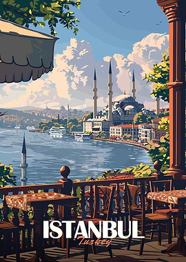 Istanbul Travel Poster