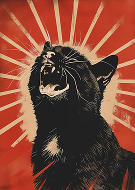 Cat Propaganda Poster