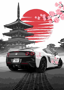 Japanese Sports Car Art