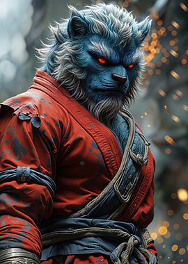 Lion-like Fantasy Character Art