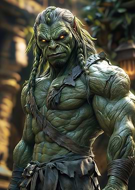 Green Orc Warrior