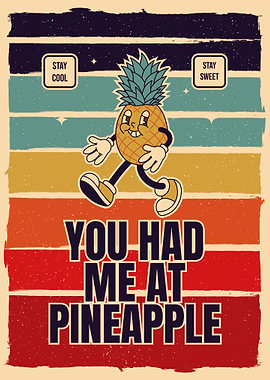 Pineapple Retro Design