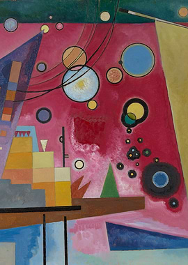 Abstract Art with Circles by Wassily Kandinsky