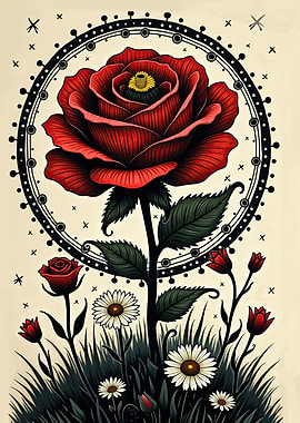 Ethereal Rose: The Blooming Portal