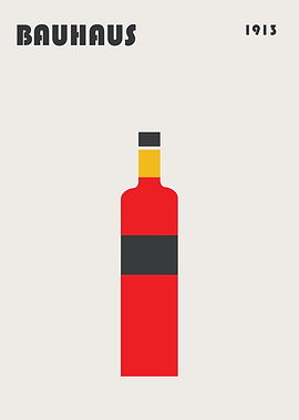 Bauhaus Bottle Poster