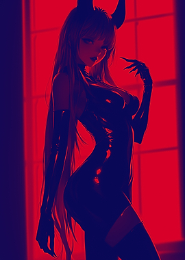 Anime Devil Girl