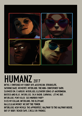 Gorillaz Humanz Album Cover