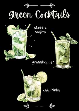 Green Cocktail Collection