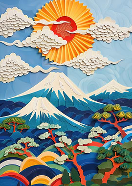 Papercraft Mount Fuji