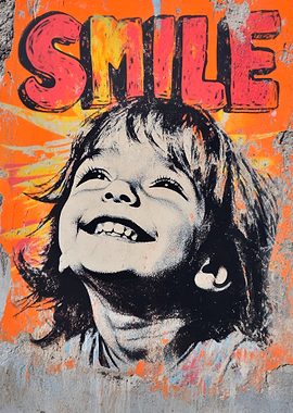 Smiling Child Graffiti