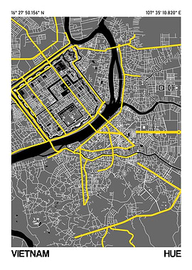 Hue City Street Map