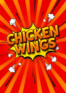 Chicken Wings Comic Art