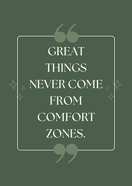 Comfort Zone Motivational Quote