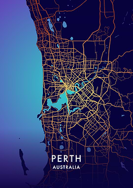 Perth Australia Map