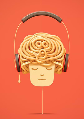 Spaghetti Head Headphones