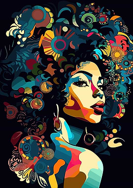 Abstract Woman Portrait