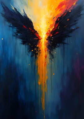 Abstract Angel Wings