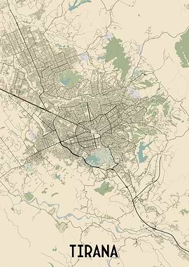 Tirana City Map