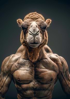 Muscular Camel Portrait