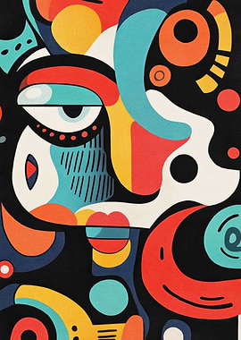 Abstract Face Art