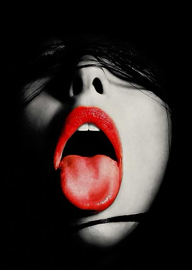 Red Lips and Tongue