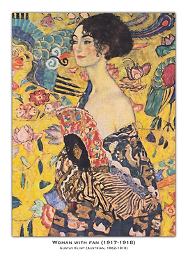 Woman with Fan by Klimt