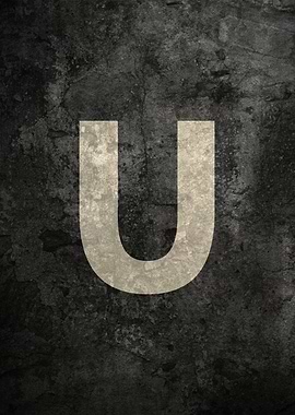 Monochrome Strength: The Letter U