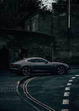 Grey Jaguar on a Corner