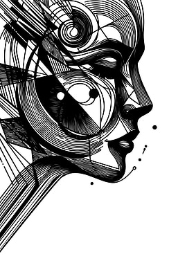 Abstract Woman Portrait