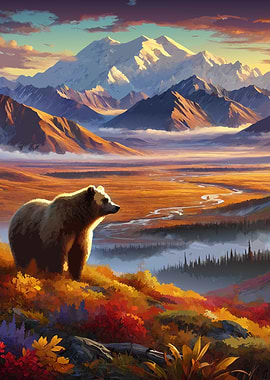 Brown Bear Autumn Nature