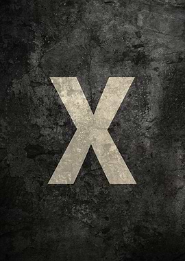 Monochrome Strength: The Letter X