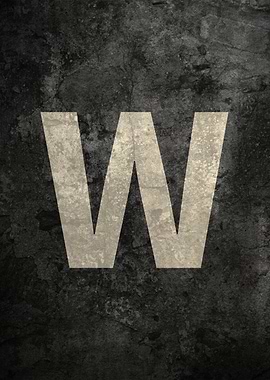 Monochrome Strength: The Letter W