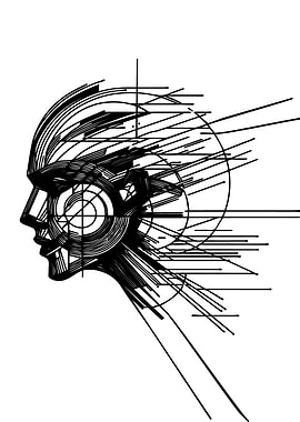 Abstract Human Head