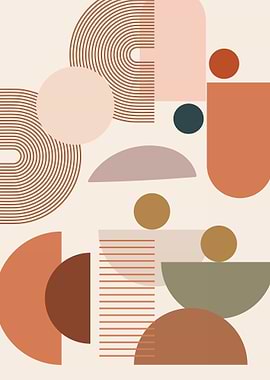 Abstract Geometric Art Print