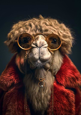 Camel in Sunglasses