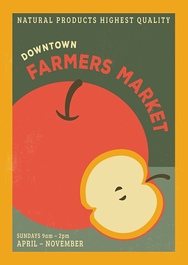 Downtown Farmers Market Poster