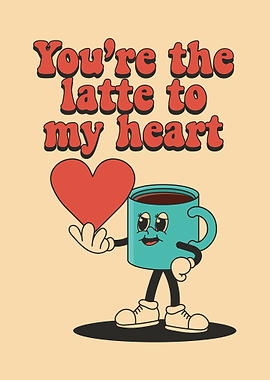 Retro Coffee Mug Love