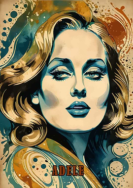 Adele Pop Art Portrait