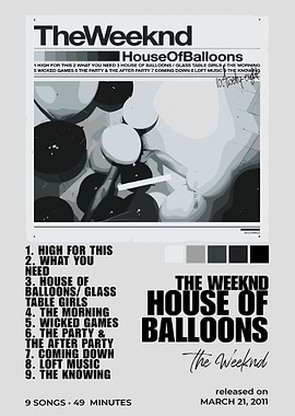 The Weeknd Vintage Album Cover