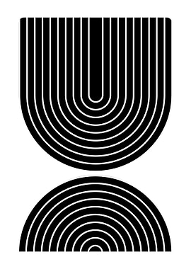 Black and White Abstract Art