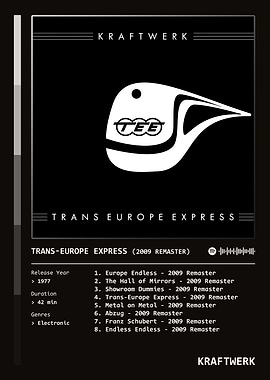 Trans-Europe Express (2009 Remaster) (1977) Album by Kraftwerk