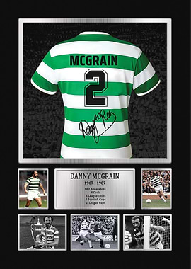 Danny McGrain Celtic Signed Jersey
