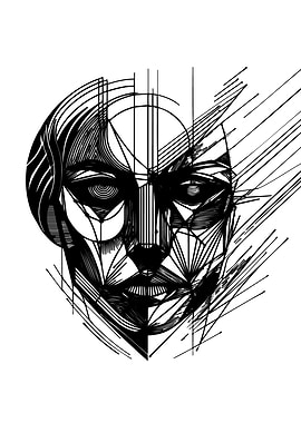 Geometric Face Art
