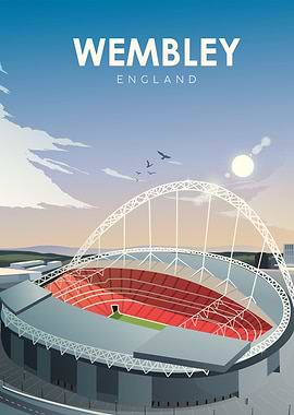 Wembley Stadium Poster
