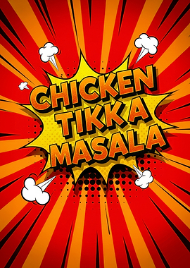 Chicken Tikka Masala Comic Art