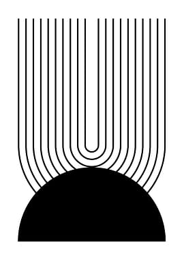 Abstract Black and White Art