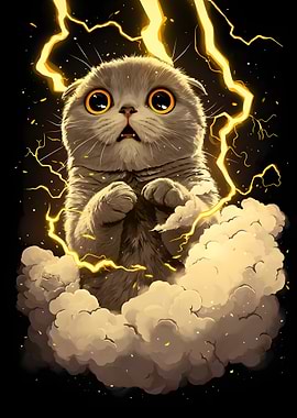 Cat in a Thunderstorm